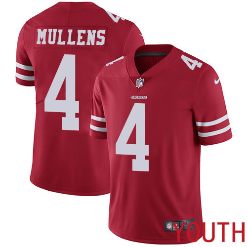 San Francisco 49ers Limited Red Youth Nick Mullens Home NFL Jersey #4 Vapor Untouchable->youth nfl jersey->Youth Jersey